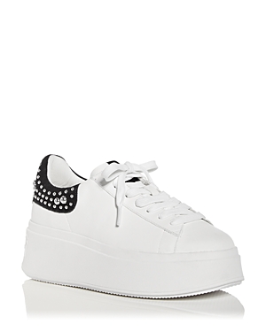 ASH WOMEN'S MOBY STUDDED PLATFORM LOW TOP SNEAKERS,421130