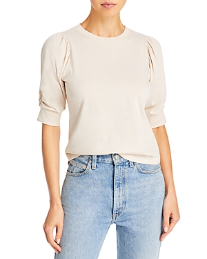 Frame Cotton Frankie Tee In Rose