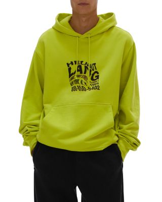 Helmut Lang Hoodie Retail $285 outlet Men's size XL Bold Lime