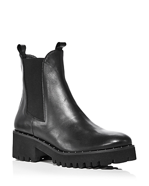 Freda Salvador Women's Brooke Platform Chelsea Boots In Black Smooth Leather