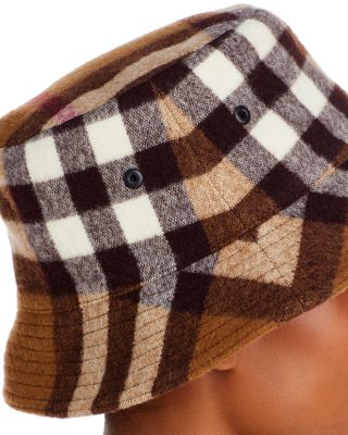Burberry London Check Wool Tweed Bucket Hat - NWT Burberry Vintage Check Bouclé Bucket Hat | Brown | FARFETCH main image 2