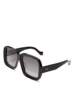 Loewe Women's Paula's Ibiza Geometric Sunglasses, 56mm In Black/gray Gradient