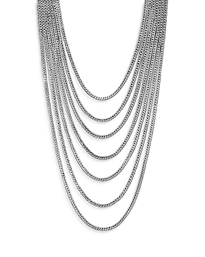John Hardy Sterling Silver Classic Chain Multi-Row Necklace, 18