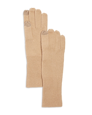 Echo Cashmere Blend Gloves In Beige