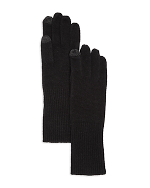 Echo Cashmere Blend Gloves In Black