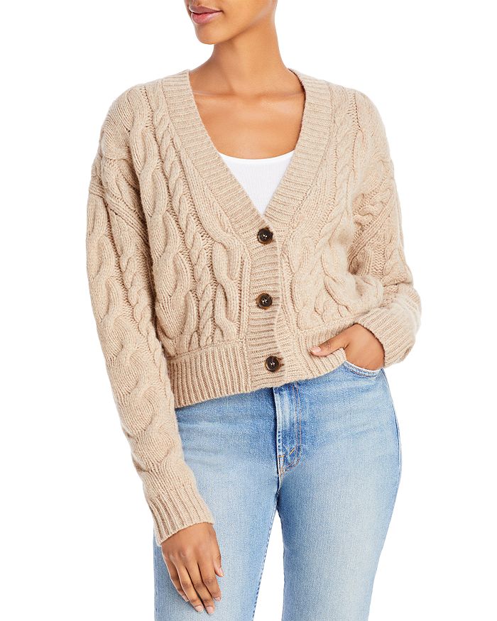 FRAME Cable Button Down Cardigan | Bloomingdale's