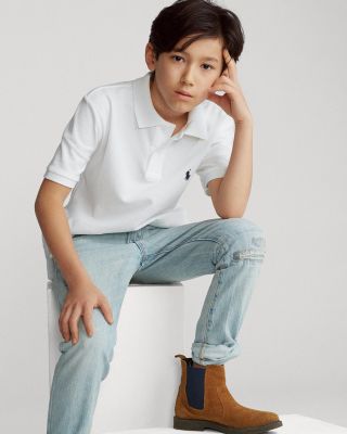 Boys' Solid Mesh Polo - Big Kid