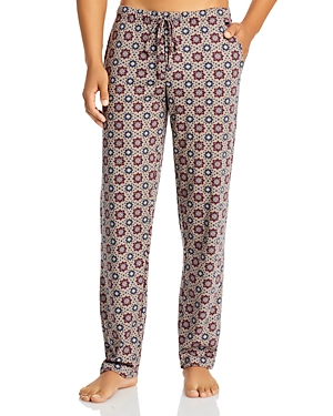 HANRO NIGHT & DAY PRINTED KNIT LOUNGE trousers,75216