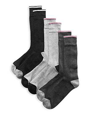 The Men's Store at Bloomingdale's Contrast Tipping Crew Socks, Pack of 3 - 100% Exclusive