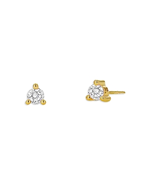 Rachel Reid 14k Yellow Gold Diamond Stud Earrings