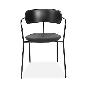 Euro Style Paris Stacking Armchair, Set Of 4 In Black