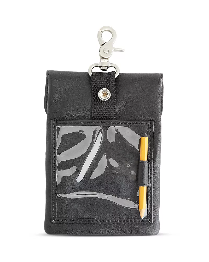 Royce New York Clip On Leather Golf Pouch