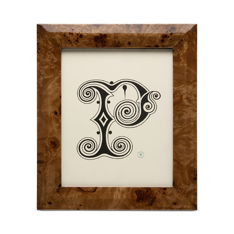 Pigeon & Poodle Narvik Dark Brown Burl Frame, 8 X 10 In Dark Brown Burl
