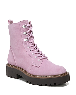 Sam Edelman Women's Lue Lace-up Combat Booties Women's Shoes In Hibiscus