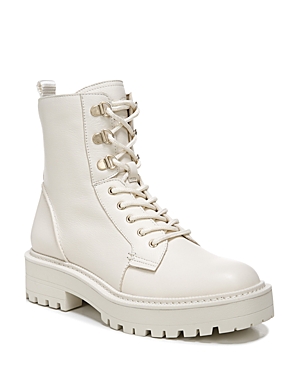 Sam Edelman Women's Lue Lace Up Booties In Ivory