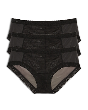 Natori Women's 3-pk. Escape Mesh Girl Brief Underwear In Black