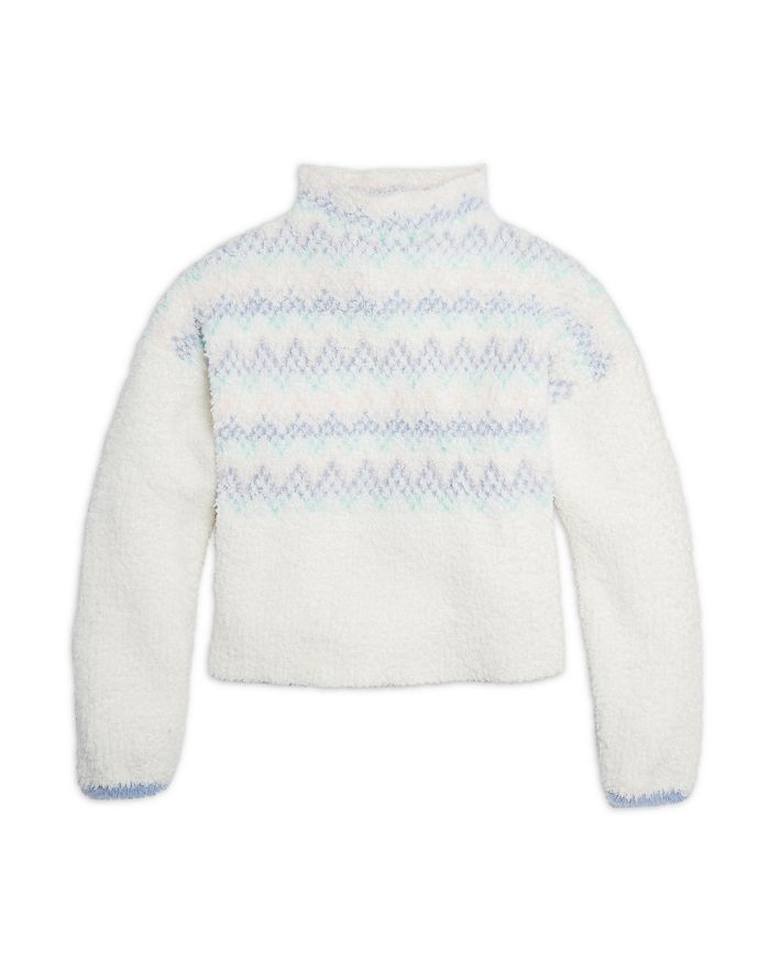 Aqua Girls Fuzzy Mock Neck Sweater Big Kid 100 Exclusive Bloomingdale S