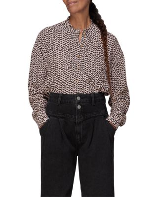 Abstract Heart Print Top