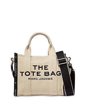 Marc Jacobs The Jacquard Mini Tote Bag In Warm Sand/nickel