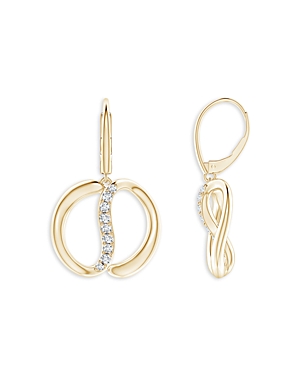 Natori Women's Shangri-la 14k Yellow Gold & Diamond Yin-yang Drop Earrings In Gold