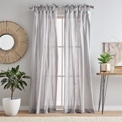 Cotton Sheer Tie Tab Window Panel Collection