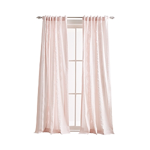 Peri Home Cut Geo 95 X 50 Back Tab Window Panel, Pair In Blush