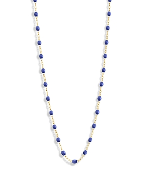 Gigi Clozeau 18k Yellow Gold Classic Gigi Resin Bead Statement Necklace, 20 In Bleuet