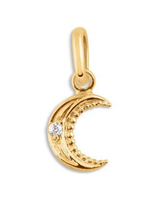 Petite Moon Diamond Pendant