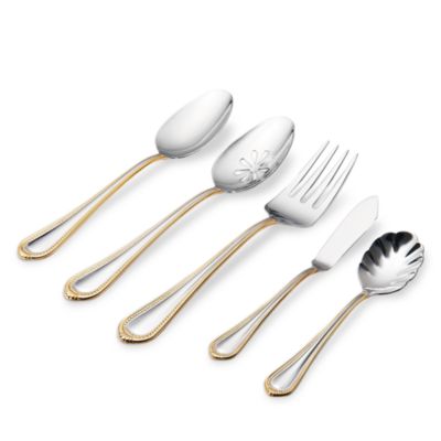 Regent Bead Gold 65 Piece Flatware Set