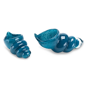 Jamie Young Ariel Shells, Set Of 2 In Blue