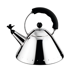 Photos - Kettle / Teapot Alessi Kettle with Bird Shaped Whistle Black 9093 B 