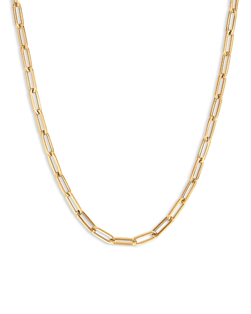 Bloomingdale's Fine Collection Paperclip Link Chain Necklace in 14K Yellow Gold, 16