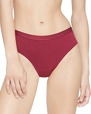 Calvin Klein Women's Pure Ribbed Hipster Underwear Qf6444 In Rebellious