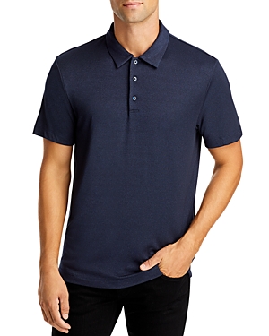 Shop Theory Bron C. Anemone Regular Fit Polo Shirt In Eclipse Multi