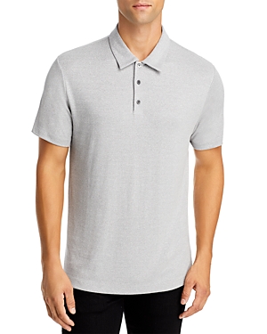 Shop Theory Bron C. Anemone Regular Fit Polo Shirt In Grey Multi