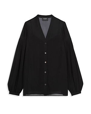 The Kooples Chic Shirt In Black