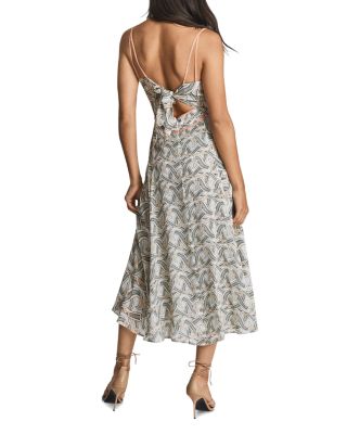 knee length dresses for ladies Nathalie Ribbed Midi Dress - Blue main image 0