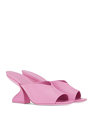 Ferragamo Women's Slip On High Heel Sandals In Flamingo