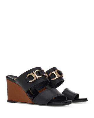 Salvatore Ferragamo Women's Slip On Wedge Sandals