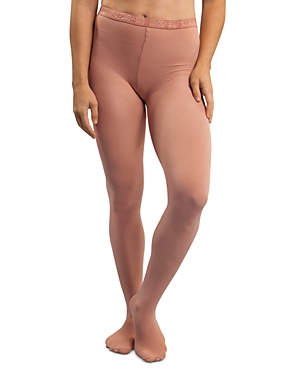 Nude Barre Footed Opaque Tights In 8am
