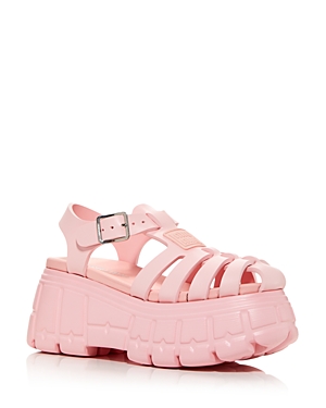 MIU MIU WOMEN'S PLATFORM FISHERMAN SANDALS