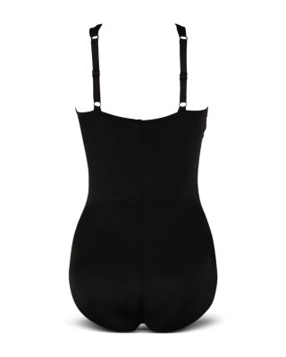 Rock Solid Europa Asymmetric Underwire One Piece Swimsuit