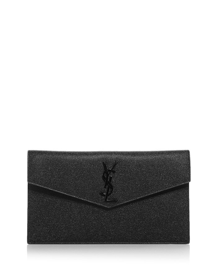 Saint Laurent Uptown Small Leather Clutch