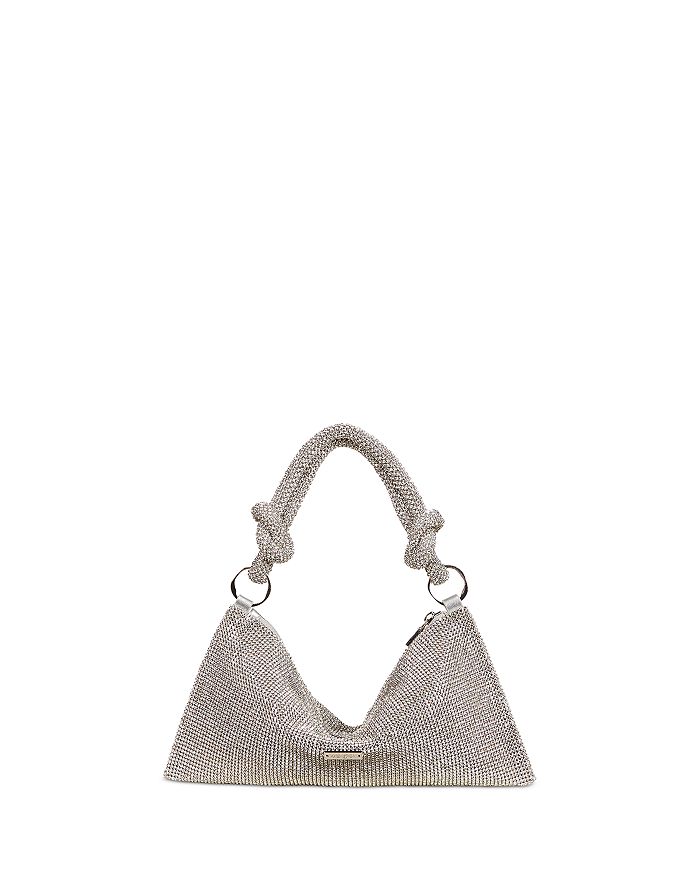 Triangle Rhinestones Shoulder Bag Women Girl Zipper Shopping