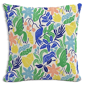 Sparrow & Wren Down Pillow in Palm Lime, 20 x 20