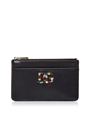Dolce & Gabbana Leather Zip Card Case