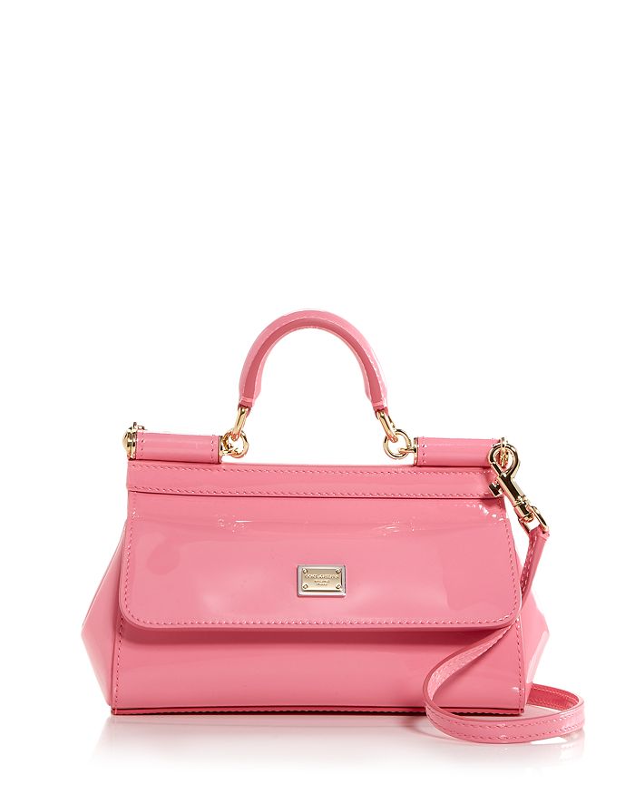 Dolce & Gabbana Small Patent Leather Top Handle Crossbody | Bloomingdale's
