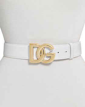 Dolce & Gabbana - Women's Logo Buckle Leather Belt