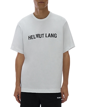 Helmut Lang Cotton Logo Graphic Tee In White