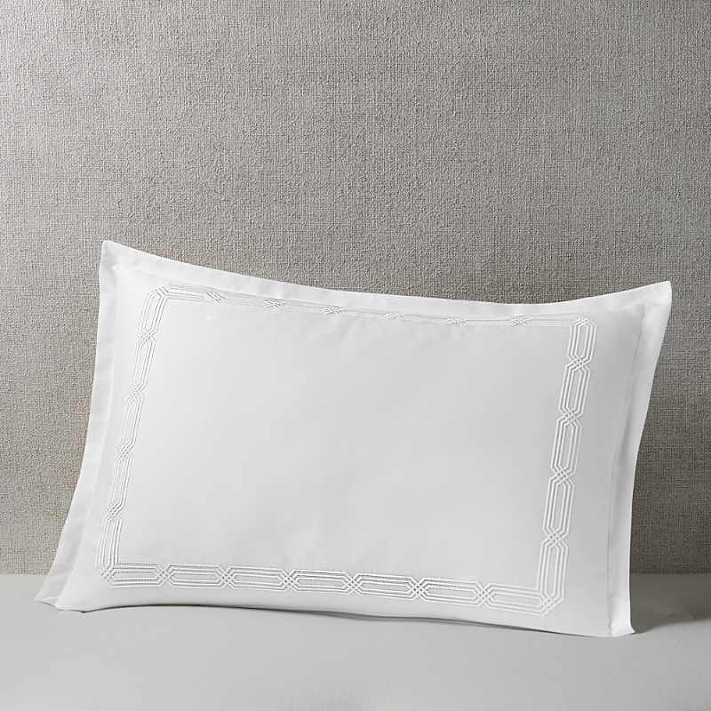 Hudson Park Collection Italian Tivoli Embroidered King Sham - Exclusive In White